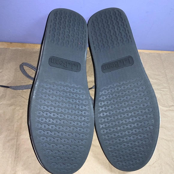 LL Bean Campside Shoes Sneakers Men's Size 10.5 Gray canvas Casual Lace Up - Picture 6 of 7